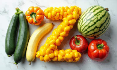 Assortiment coloré de fruits et légumes Z