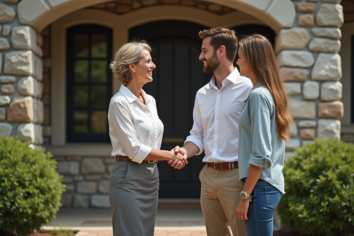 Femme en tenue professionnelle lors d