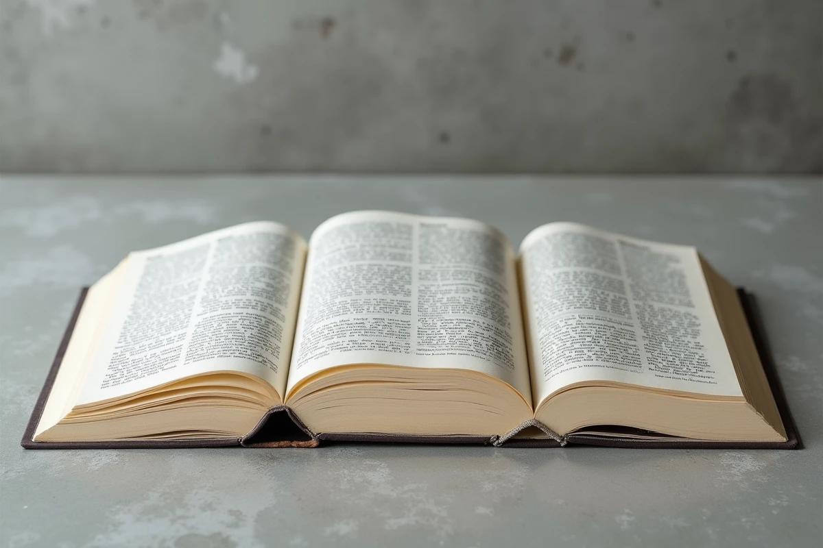 Vue à plat de trois formats de livres : broché français, poche et relié sur béton