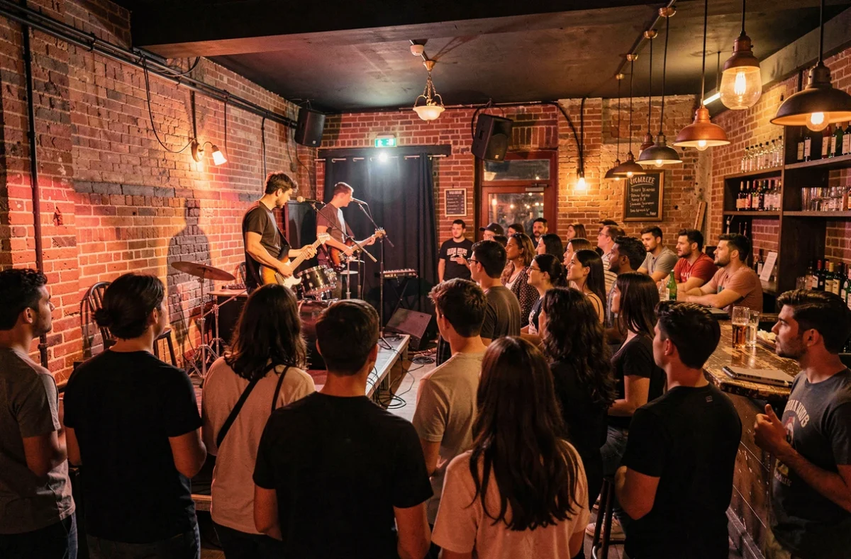 Le Petit Salon à Lyon, salle de concert intime avec scène vivante et public attentif