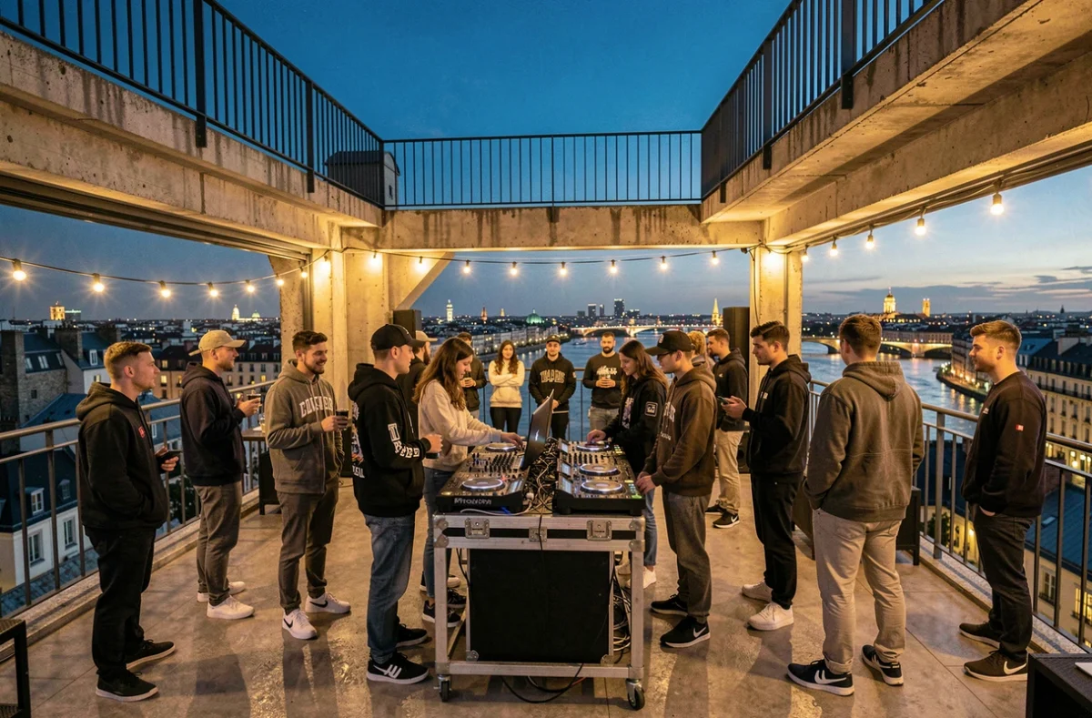 Le Sucre, club rooftop à Lyon avec vue sur la ville et ambiance DJ en plein air